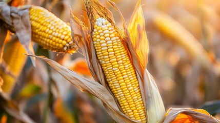 A field of genetically modified corn that is resistant to drought and pests 