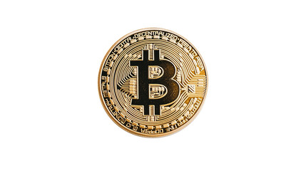 bitcoin coin white background