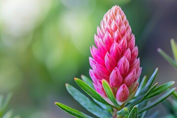 Single Flower in Focus with Blurred Background: Close-up of a vibrant flower with a soft-focus background, creating an elegant and natural image.