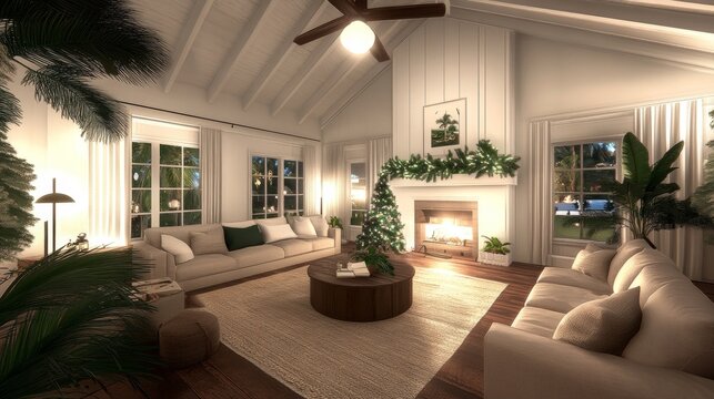 Exclusive holiday shopping in a luxury boutique high-end home decor on display