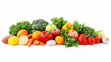 Healthy Eating Fruit Salad Vegetable Garden Local Produce Seasonal Vegetables Green Fresh Healthy Lifestyle Organic Food Natural Wellness  isolated