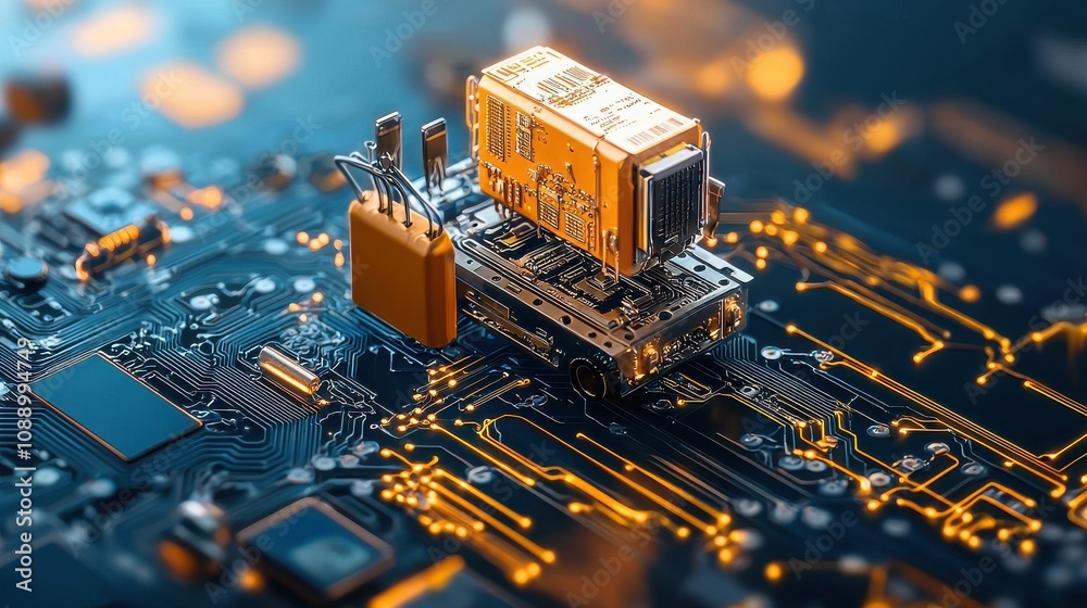 Poster visualizing blockchain-enabled iot tags for real-time product tracking in supply chain management