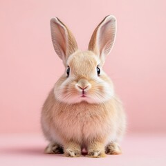 Obraz premium Adorable Fluffy Bunny Rabbit Portrait