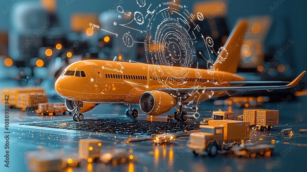 Leinwandbilder Smart contracts in action transforming logistics management a comprehensive overview of blockchain integration in supply chain operations