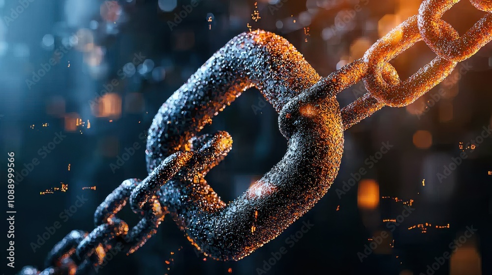 Leinwandbilder Visualizing supply chain networks with blockchainsecure standard optimizing operations in a digital environment for enhanced transparency