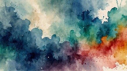 Obraz premium Watercolor drawing paper texture or background.