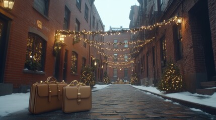 Christmas sale in a high-end fashion store exclusive deals on luxury bags