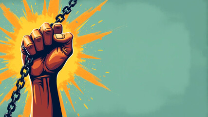 International Human Rights Day The concept of freedom of speech. Classic revolution composition