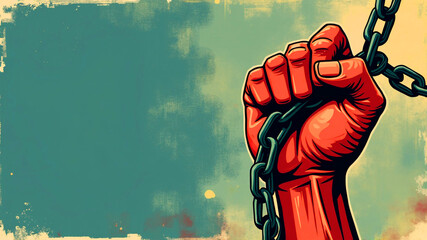 International Human Rights Day The concept of freedom of speech. Classic revolution composition