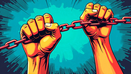 International Human Rights Day The concept of freedom of speech. Classic revolution composition