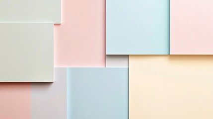 Soft pastel color blocks for home decor inspiration interior design digital art modern style aesthetic appeal
