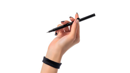 hands of teacher or business lady working on new project with a white accent, cinematic, png