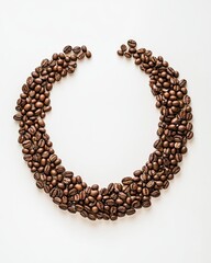 Coffee Bean Circle Frame 