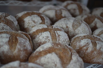 bread on tray