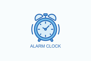 Alarm Clock Vector Icon Or Logo Illustration