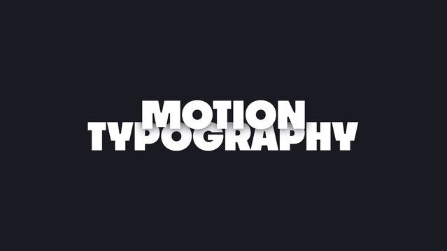 Motion Typography
