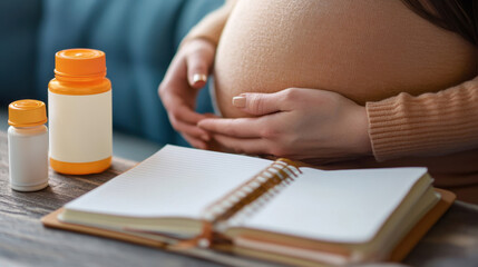 Expectant Mother Planning Health and Nutrition with DHESupplement