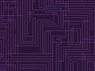 A purple background with many lines and shapes