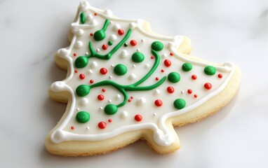 christmas cookie white background