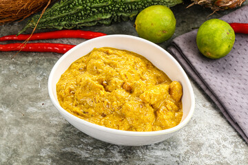 Inchian cuisine - chicken cashew curry