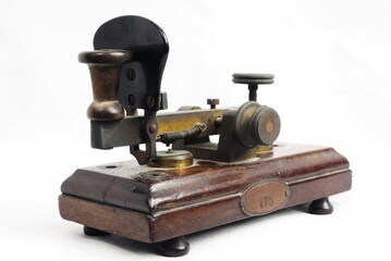 Vintage telegraph object on background!