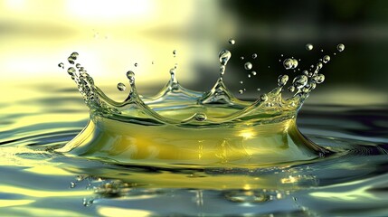 Liquid Crown A Stunning Water Droplet Splash