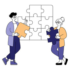 Businessman. Flat Vector Illustration