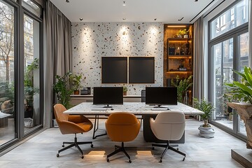 Fototapeta premium Interior of modern stylish dining room