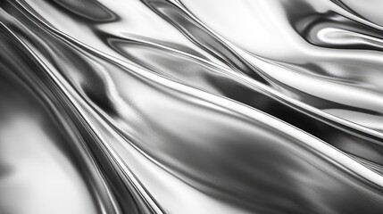 Fototapeta premium Abstract background with silver satin, luxury fabric, and silk texture perfect for festive, holiday, celebratory visuals.