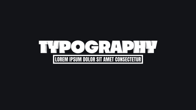 Animated Typography | Elegant Typography Animation for High-End Fashion and Lifestyle Brands