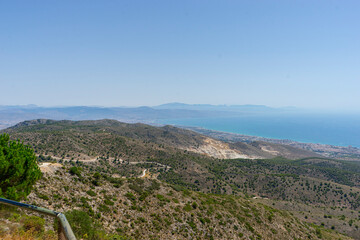 Panoramic View of Benalmádena Hills and Mediterranean Coastline in Málaga