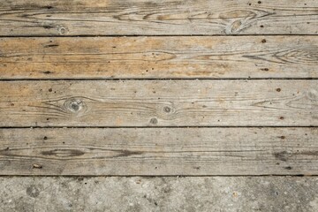 Naklejka premium Distressed wood grain overlays rough concrete texture, earthy tones, construction materials