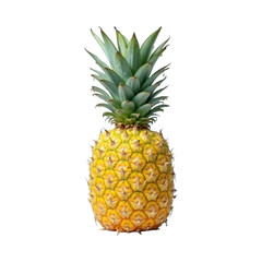 Fototapeta premium Pineapple Fruit Isolated on White Background for Healthy Diet