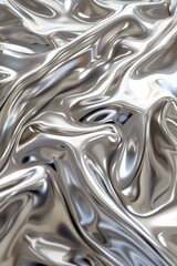 Abstract background with silver satin, luxury fabric, and silk texture perfect for festive, holiday, celebratory visuals.