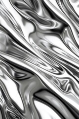 Abstract background with silver satin, luxury fabric, and silk texture perfect for festive, holiday, celebratory visuals.