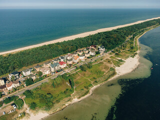 Hel Penisula From Above. Baltic Sea, Pomerania, Poland