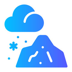 snowfall gradient icon