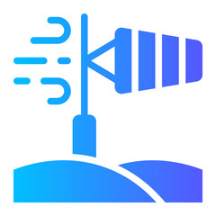 Obraz premium windsock gradient icon