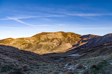 Le vette del Corno alle Scale sull'Appennino bolognese a fine novembre