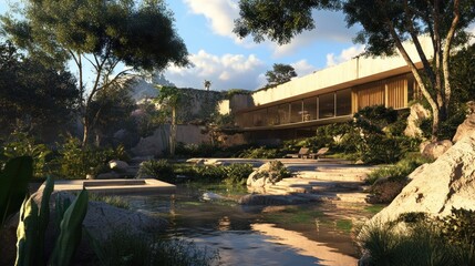 Modern House in Lush Surroundings