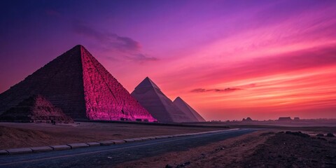 Moody red and purple gradient with sharp geometric shapes, unique textures, modern design elements, abstract geometry