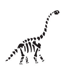 Dinosaur skeleton set diplodocus, triceratops, t-rex, stegosaurus, parasaurolophus etc.  © Melek