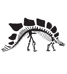 Dinosaur skeleton set diplodocus, triceratops, t-rex, stegosaurus, parasaurolophus etc.  © Melek