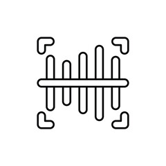 Barcode vector icon