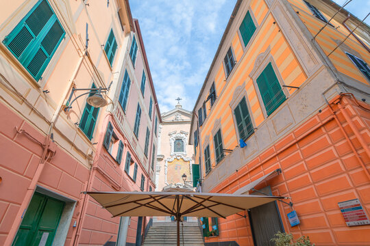 Albissola Marina, Italie - 20 octobre 2024 : Eglise Parrocchia Nostra Signora della Concordia &agrave; Albissola Marina, Italie