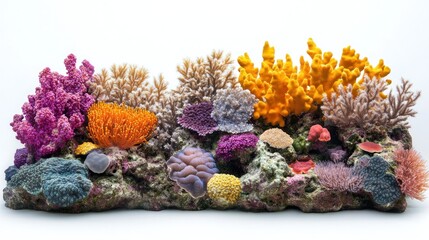 Vibrant Coral Reef Aquarium Display