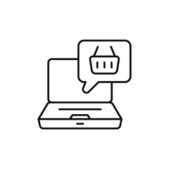 Digital Shopping vector icon