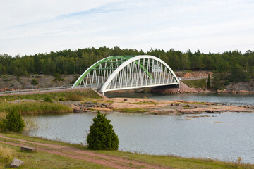 Obraz premium Bomarsund Brücke auf den Åland-Inseln