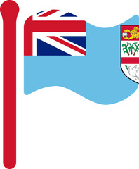 Fiji Flag free flown Rounded icon