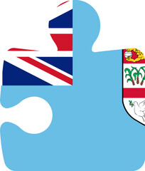Fiji flag on Puzzle icon